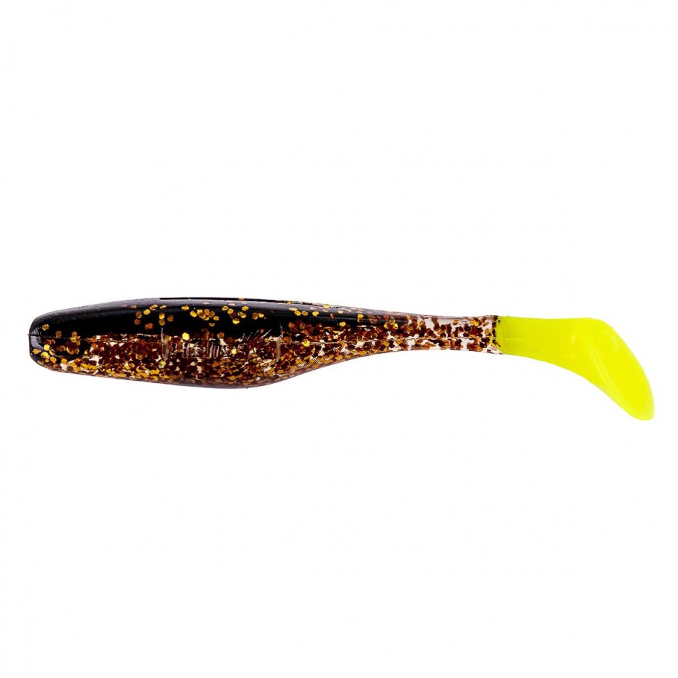 Виброхвост Helios Vigor 3,75"/9.5 см, цвет Black Sparkles LT 7 шт HS-6-033 , 